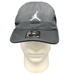 Nike Men's Air Jordan Dri-FIT Club Unstructured Curved Bill Cap Black Size S/M